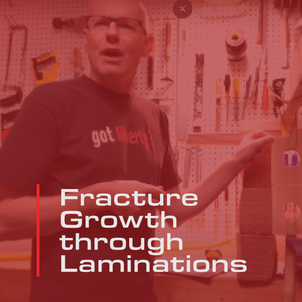 Fracture Growth through Laminations